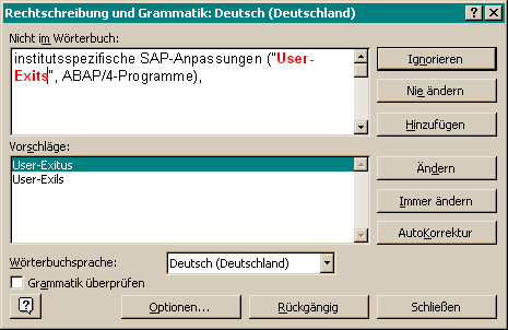 User-Exitus