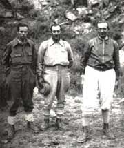 Ricardo L�pez Suso, Juan Ramon G�mez Castro i Joan Coromines durant l'ascensi� al Cerro de Plata, de 6.310m, Mendoza. 