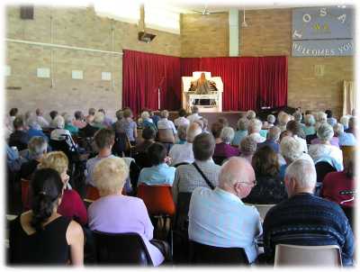 Enjoying the music at an afternoon concert