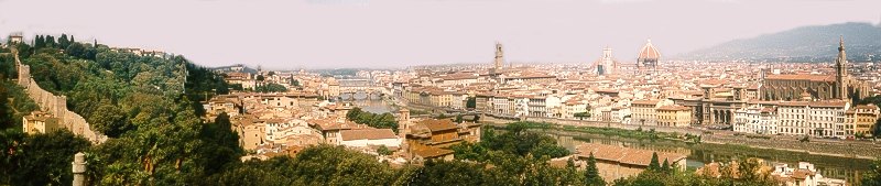 vista da cidade a partir da Piazzale Michelangelo