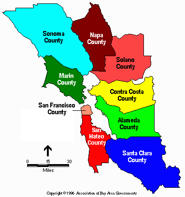 Counties Near San Francisco San Francisco's Nearby Counties And Surrounding Region