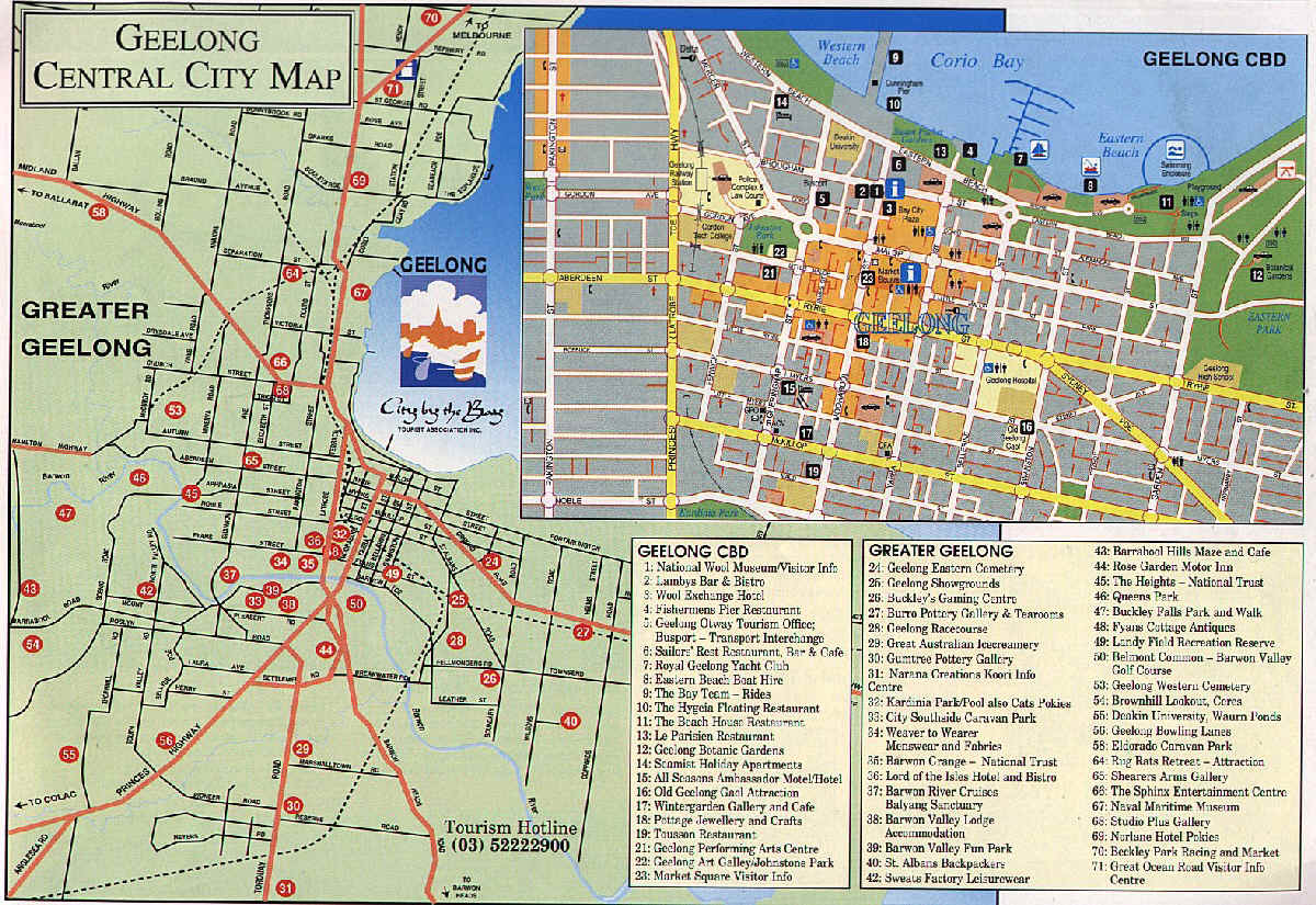 Geelong CBD Map