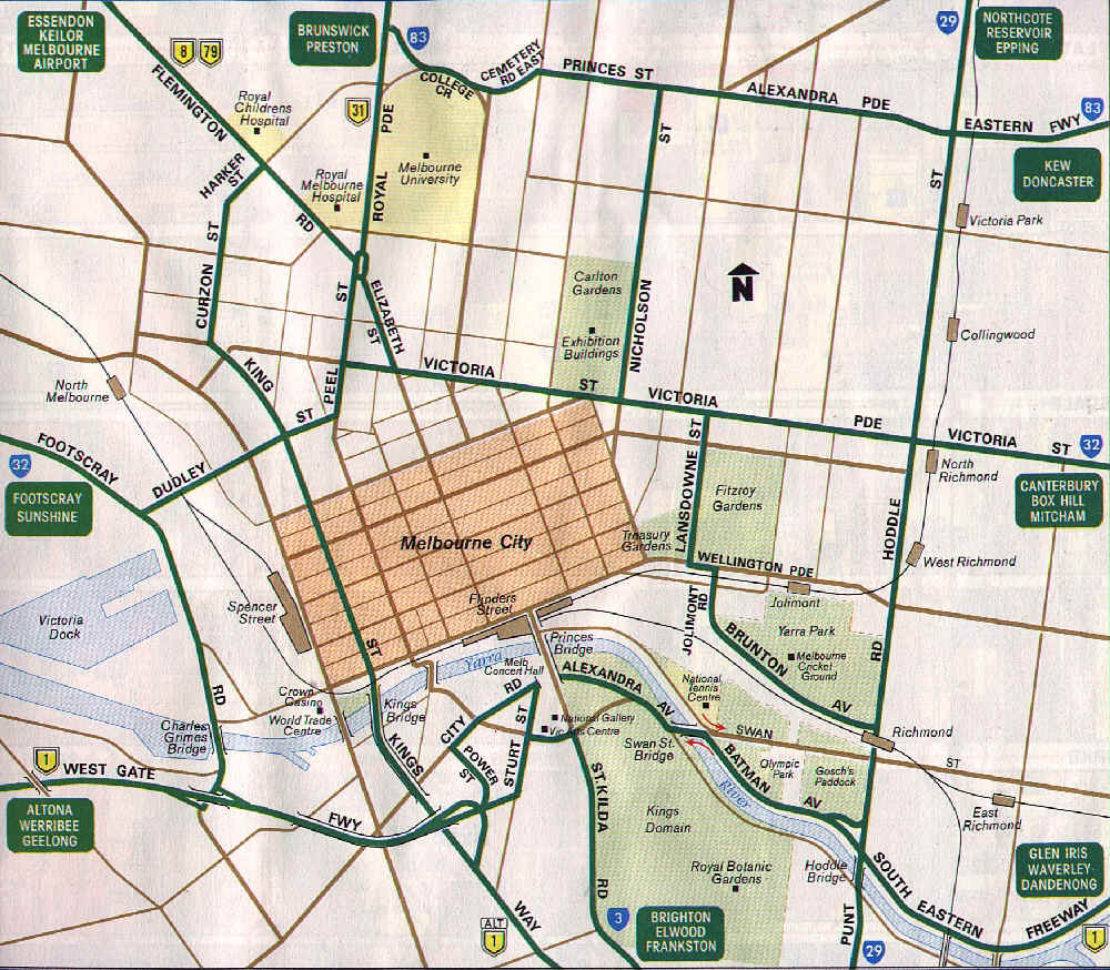 Geelong CBD Map