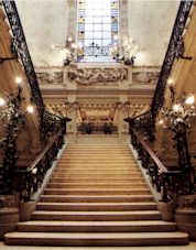 The grand staircase in Castiglioni Palace
