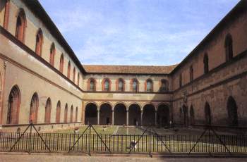 The Sforzesco Castle - The courtyard of the Ducal Court