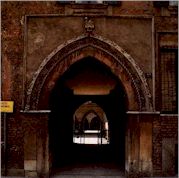 The marble portal to the House of the Borromeo Family