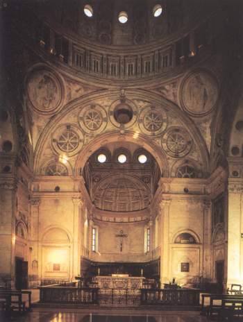 The interior of Santa Maria delle Grazie