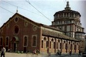 The exterior of the church of Santa Maria delle Grazie