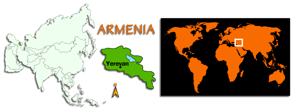 carte d'Arm&eacute;nie