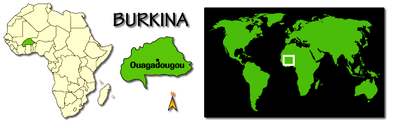 carte du Burkina