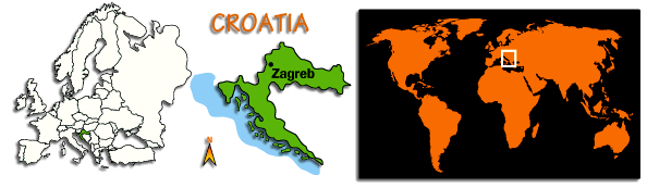 carte de Croatie