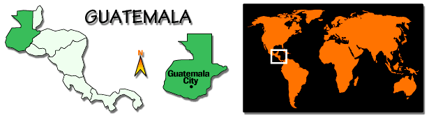 carte du Guat&eacute;mala