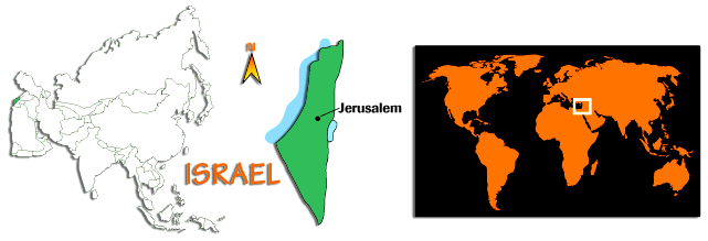 carte d'Isra&euml;l
