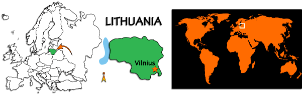 carte de Lithuanie