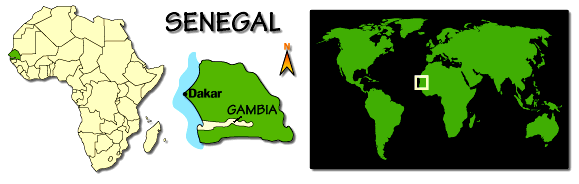 carte du S&eacute;n&eacute;gal
