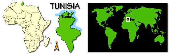 carte de Tunisie