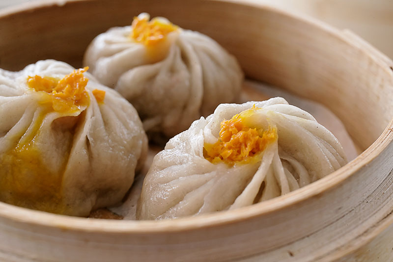 image of steamed pork bao