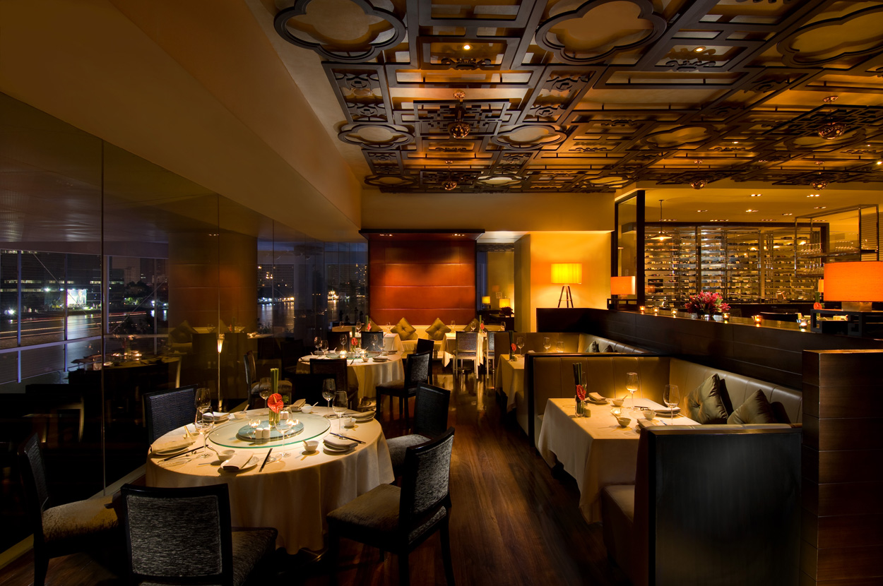An image of the contemporary main dining room at TOWN