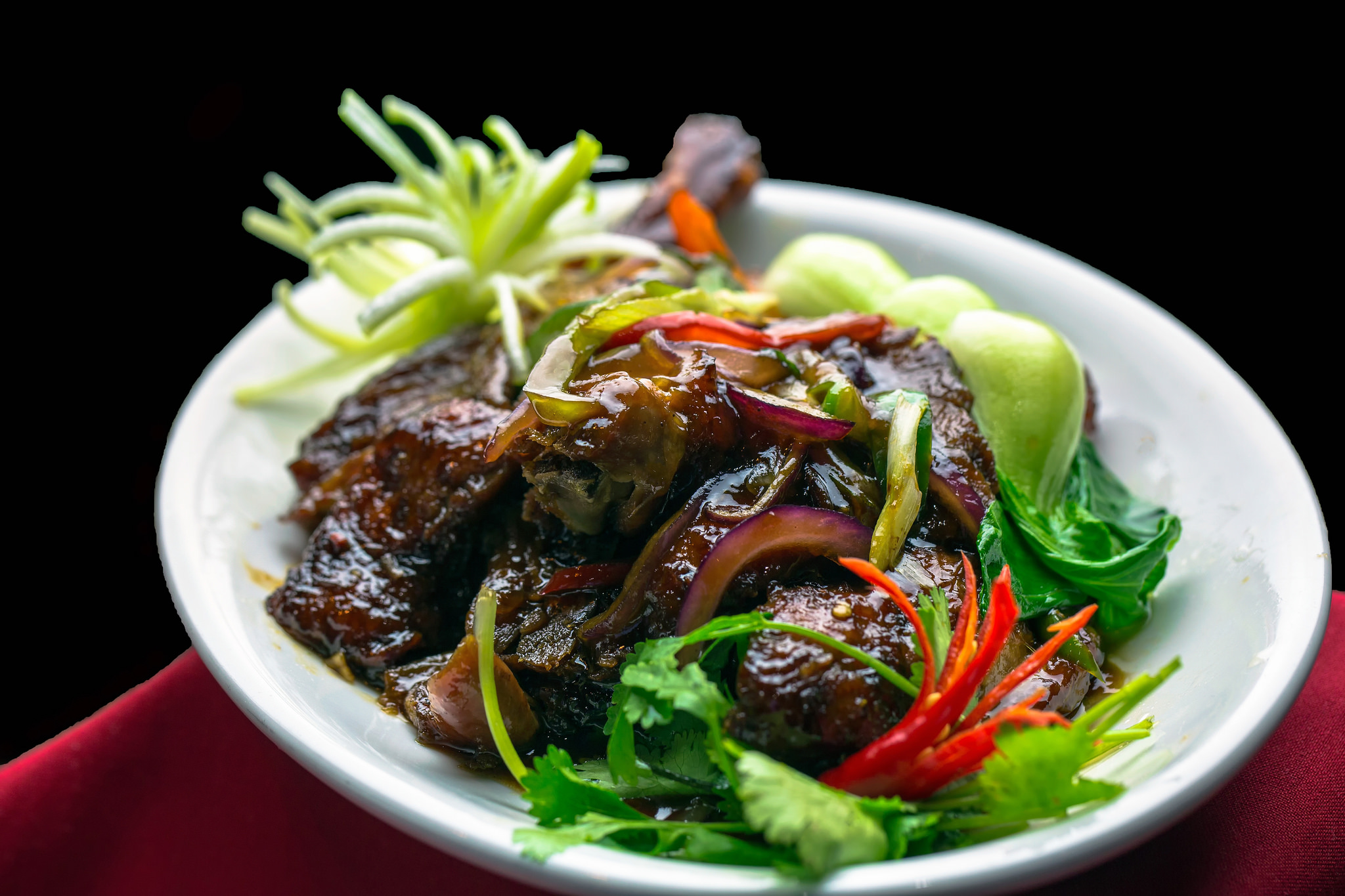 image of sliced roast duck