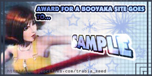 SAMPLE!!! Actual Size of Award is quite bigger^^