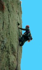 Leading The Caped One at 9+ thin fingers on Parachute