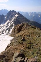 Looking at the beginning of the route from Meridian Peak