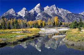 The Grand Teton & surrounding peaks, photo by Quang-Tuan Luong