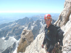 Kelly about to get tired on Upper Exum