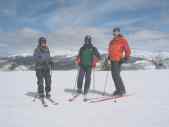 JoAnn, Dan, & Sean atop Avanti at Vail