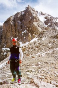 Me at the Lower Saddle on recon