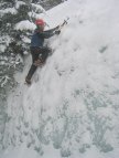 Kelly on the short WI3 stretch of Silver Cascade's second pitch