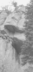 New crack roof project climb near Tanner Dome