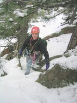 This is trad climbing? Walkoff of Tower One at Eldo in Feb.