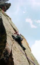 Just off the crux on RipCord