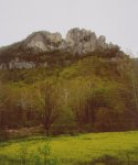 Seneca Rocks during a rare time when the rain let up