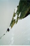 Climbing up to the cable route, near chasm view