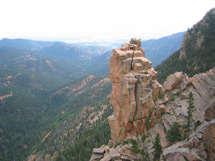The backside of the Martyr from the Pearly Gates, looking NE