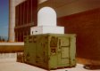 EHF satellite communications antenna installation in mobile shelter