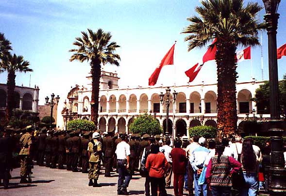 Plaza de Armas. Easter sunday 