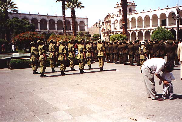 soldiers on the Plaza
