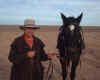 Odette posing as a Drover