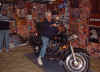 Odette trying out the Harley