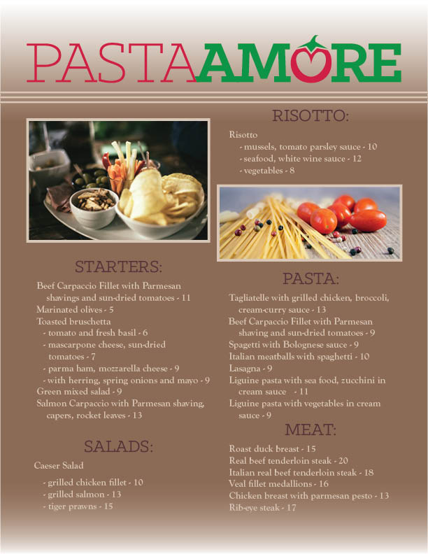 Pasta Amore Website