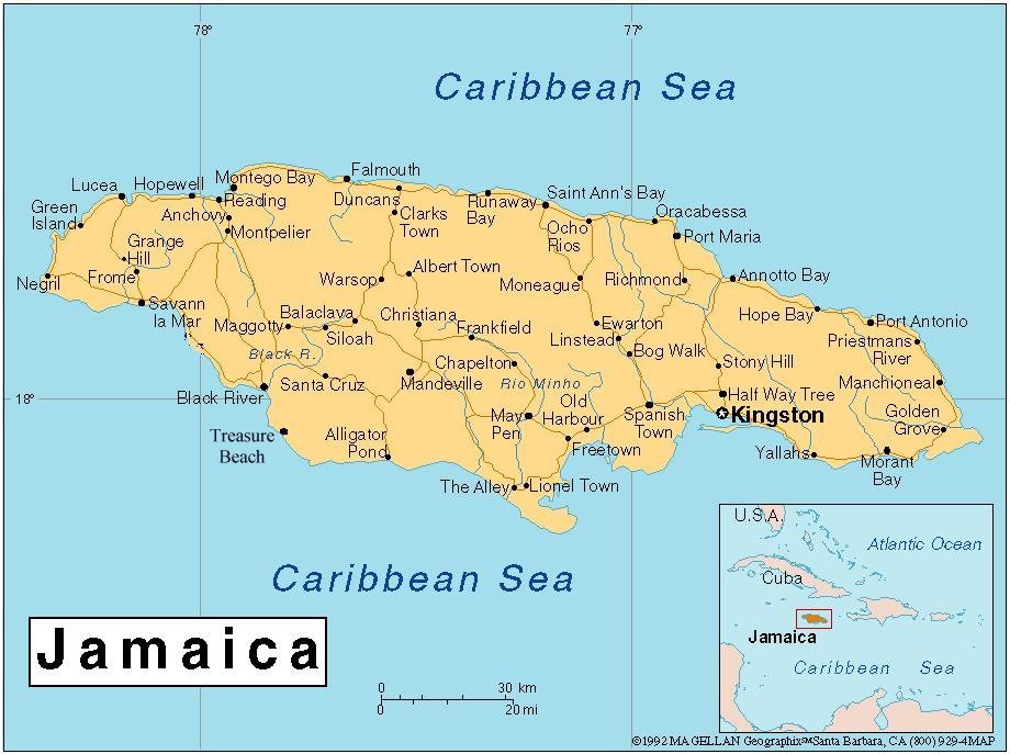 Treasure Beach Today Jamaica Attraction Map