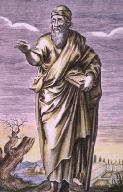 Illustration from The History of Philosophy (c.1660) by Thomas Stanley