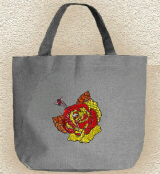 broderie sur sac a main;embroidery on handbag