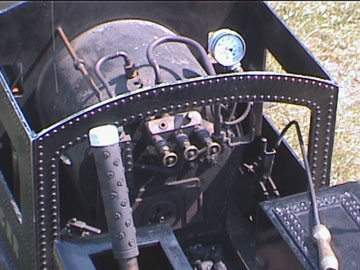 Controls of model live steamer