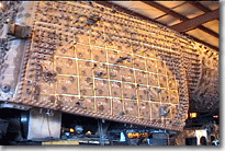 765s firebox post ultrasonic testing.