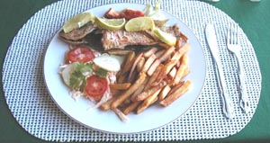 dinner at Tropical Paradise