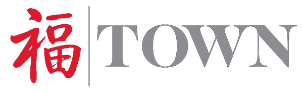 red-and-gray-town-logo
